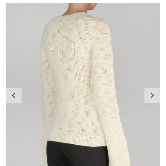 Derek Lam Women's Cream Knit Sweater 100% wool new without tag - Picture 3 of 11